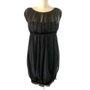 Marchesa Notte Tulle and Silk black cocktail dress size 12 (fits like size 8)